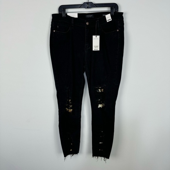 Judy Blue Black Leopard Patched Distressed Skinny Fit Jeans - Picture 1 of 4